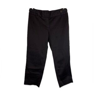 Chaus Crop Pants Women’s Size 4 Black with Button Detail on Waistband